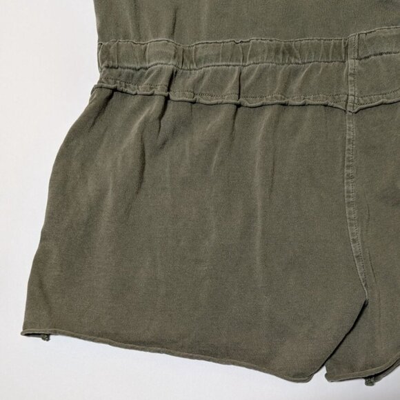 Michael Stars Sleeveless Romper Womens Medium Button Front 100% Cotton Comfy - Picture 7 of 10